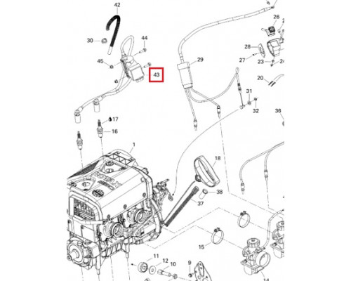 SU-01185 SPI Катушка Зажигания Для Ski Doo 550 512059945, 512060040, 512060157