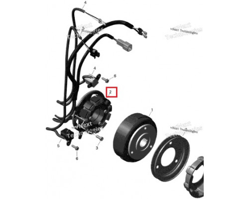SU-01371 SPI Статор Генератора Для Ski Doo 550 420889367