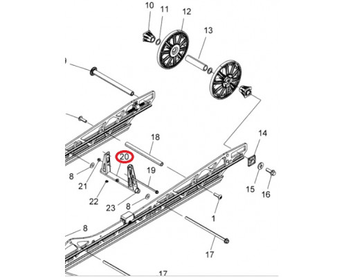 1542906-329 Рычаг Задней Подвески Для Polaris