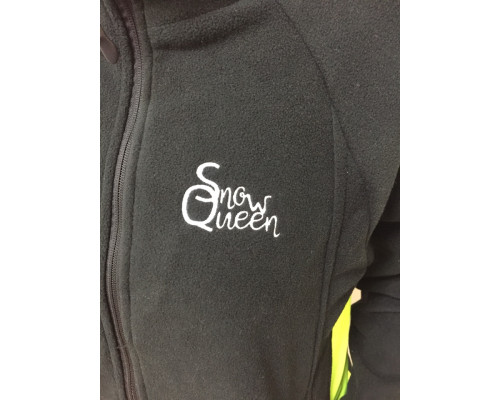 Флисовая Кофта Женская VEL Zip Black/Hi-Vis  (Женский, M, Черно-лимонный)