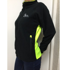 Флисовая Кофта Женская VEL Zip Black/Hi-Vis  (Женский, M, Черно-лимонный)