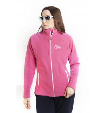 Флисовая Кофта Женская VEL Zip Pink/White (Женский, M, Малиново-белый)