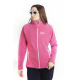 Флисовая Кофта Женская VEL Zip Pink/White (Женский, M, Малиново-белый)