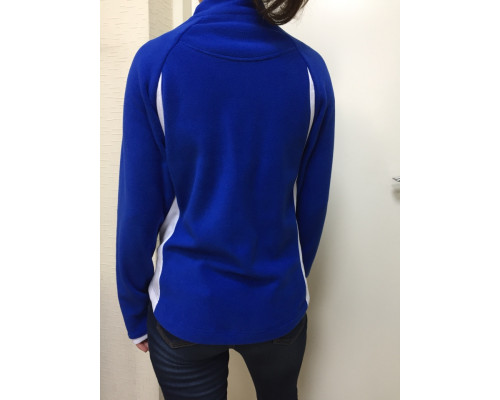Флисовая Кофта Женская VEL Zip Blue/White (Женский, S, Сине-белый)