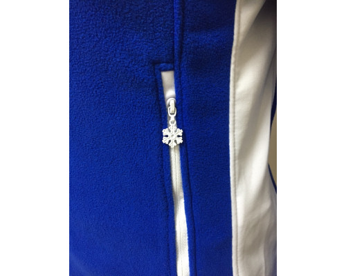 Флисовая Кофта Женская VEL Zip Blue/White (Женский, S, Сине-белый)