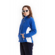 Флисовая Кофта Женская VEL Zip Blue/White (Женский, S, Сине-белый)