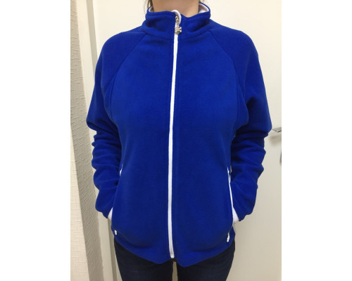 Флисовая Кофта Женская VEL Zip Blue/White (Женский, S, Сине-белый)
