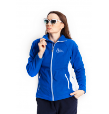 Флисовая Кофта Женская VEL Zip Blue/White (Женский, S, Сине-белый)