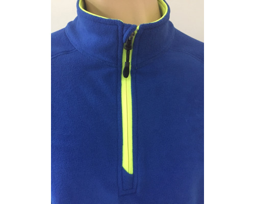 Флисовая Кофта VEL Blue/Hi-Vis (Мужской, M, Сине-лимонный)