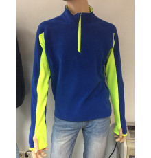 Флисовая Кофта VEL Blue/Hi-Vis (Мужской, M, Сине-лимонный)