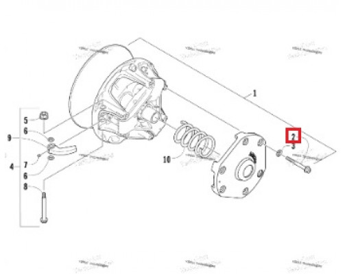 1623-670 Болт Крышки Ведущего Вариатора Для Arctic Cat