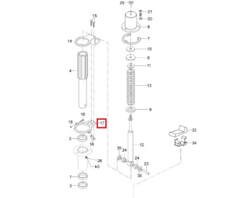 619380015 Хомут Передней Стойки Для Ski Doo Skandic M5342361, M5342362, M5344180