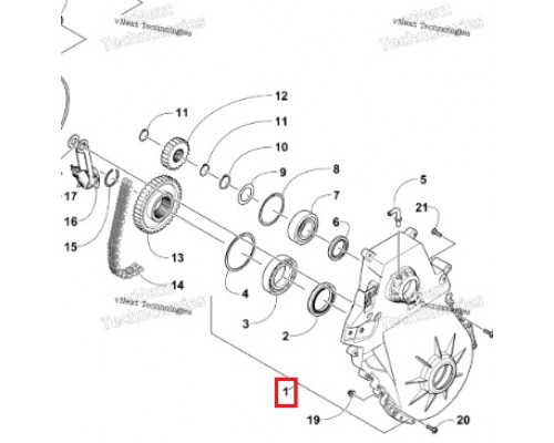 1702-424 Корпус КПП Для Arctic Cat