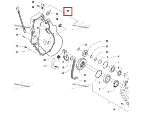 1702-499 Корпус КПП Для Arctic Cat 1702-425