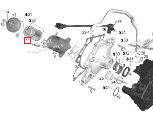 HF556 HIFLO FILTRO Фильтр Масляный Для Ski Doo 420956740, 420956741, 711956740