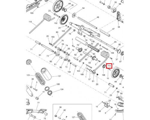 SM-04352L-1 SPI Пружина Задней Подвески Левая Для Ski Doo 503191613