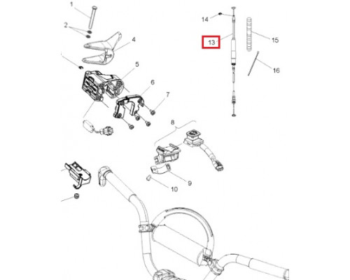 SM-05087 SPI Тросик Газа Для Polaris 7081154