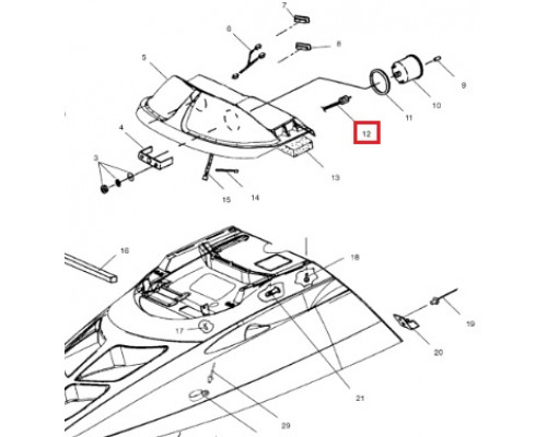 SM-05117 SPI Тросик Спидометра Для Polaris 3280341, 3280296