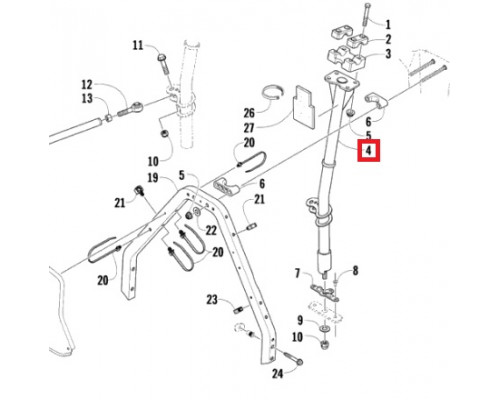 1705-349 Рулевая Колонка Для Arctic Cat 1705-164, 1705-253