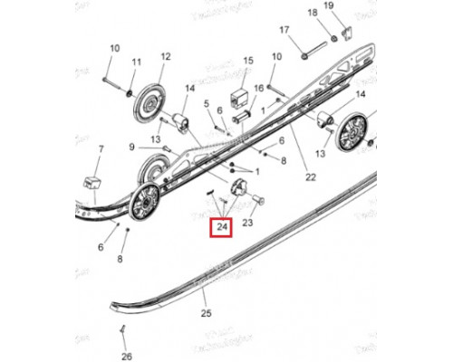 SM-04302 SPI Кронштейн Пружины Для Polaris 5434334