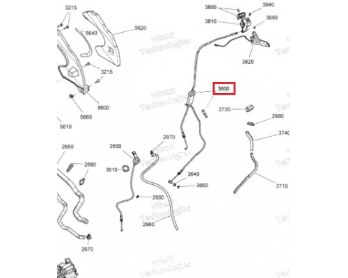 SM-05266 SPI Тросик Газа Для Ski Doo 512060411, 512060546, 512060669, 512060886