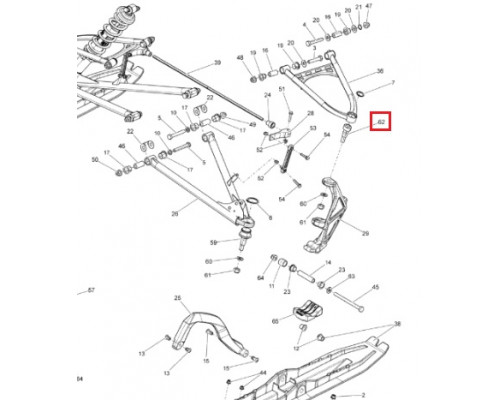 SM-08500 SPI Шаровая Опора Верхнего Рычага Для Ski Doo 505072913