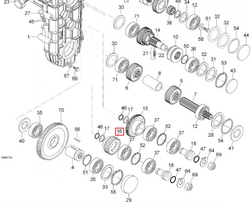 SM875156049 Шестерня КПП 31 Зубьев Для Ski Doo 875156049, M874156049
