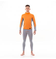 Термобельё комплект DRAGONFLY POLARTEC Высокий ворот Orange-Gray 300204-23-996 