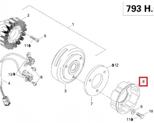 SM-11018 SPI Упорная Шайба Ручного Стартера Для Ski Doo 420852530, 420852532