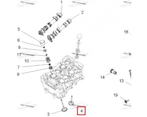 AU-09190E SPI Выпускной Клапан Двигателя Для Polaris 3022349, 3022135